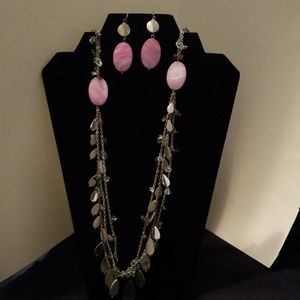 Chico's necklace with earrings
